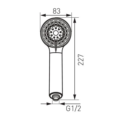Трехфункциональная душевая лейка Cortessa S330 — фото 2