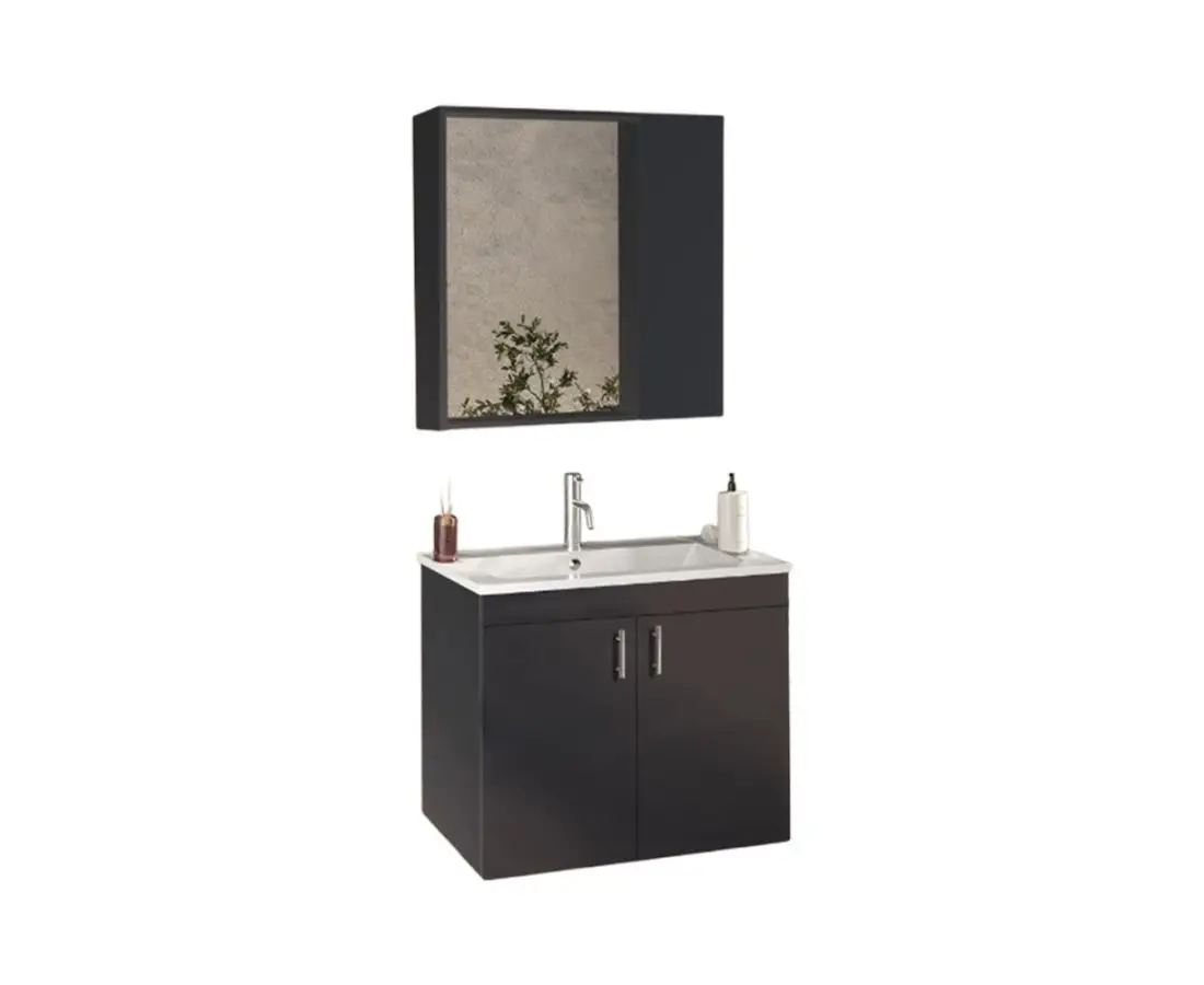 Комплект мебели для ванной комнаты 65 см KAYRA ANTHRACITE — фото 1
