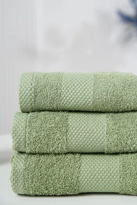 Комплект полотенец 3шт 400 гр м2 14419, 50*80, 70*140, бежевый