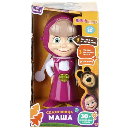 Игрушка «Сказочник» «Маша и Медведь» Умка, 30+ песенок, фраз и сказок