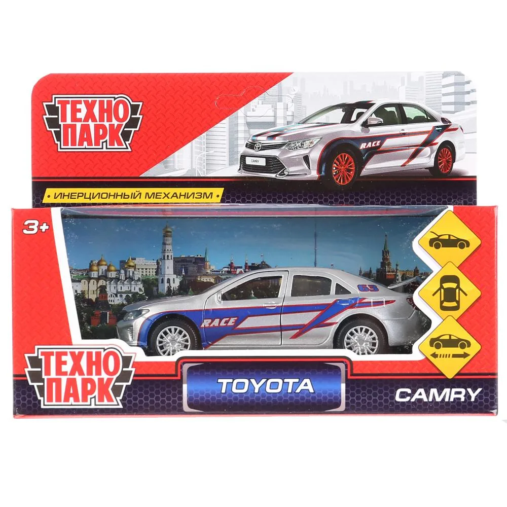Машинка металлическая Toyota Camry Sport, 12 см, инерционная, Технопарк