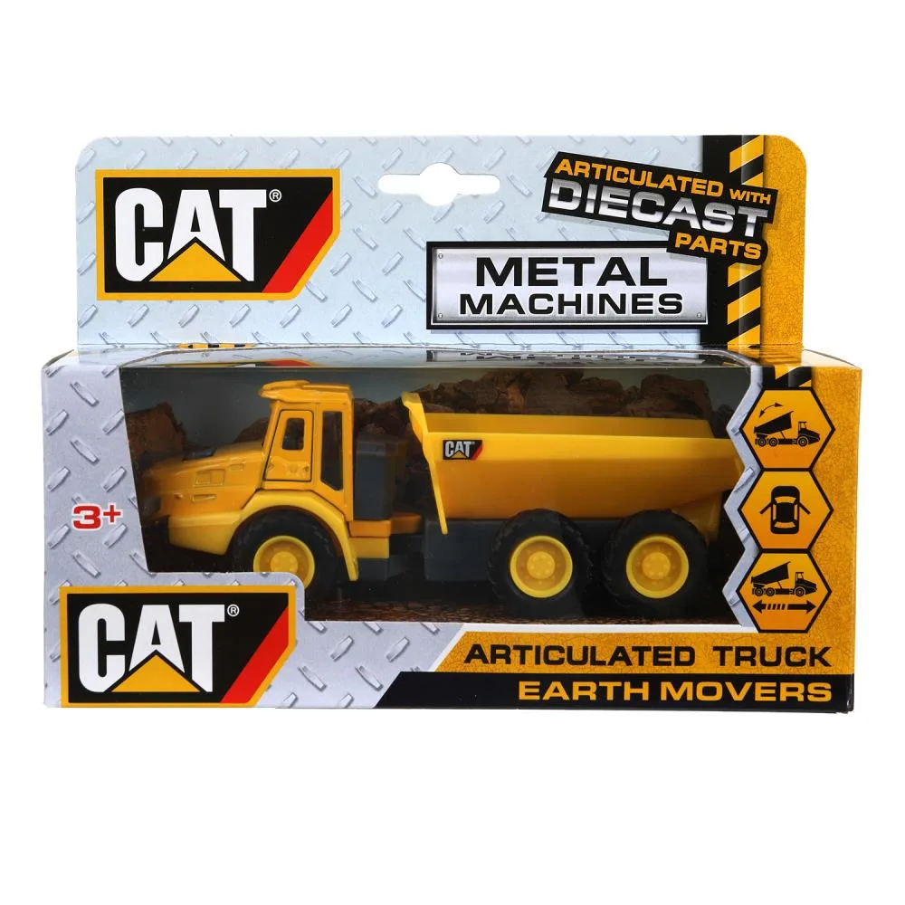Машинка металлическая Caterpillar карьерный самосвал Технопарк, 15 см, инерционная