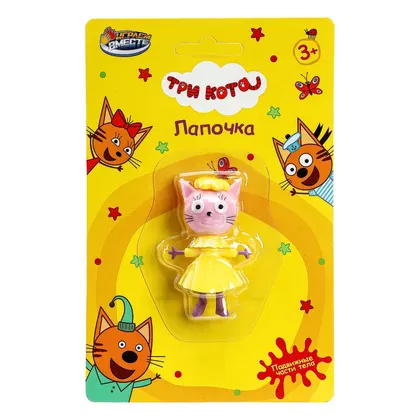 Фигурка «Три кота», 6 см, подвижные части тела, Играем вместе