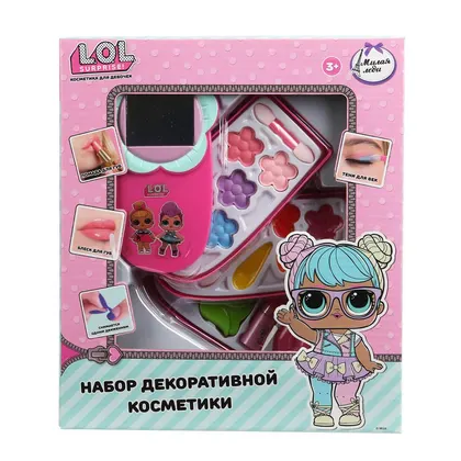 Косметика для девочек LOL: тени, лак для ногтей, блеск и помада для губ, Милая леди