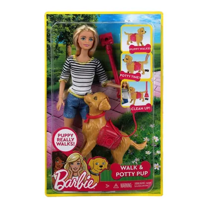 Кукла Barbie, 29 см, сгибаются руки и ноги, собака, аксессуары
