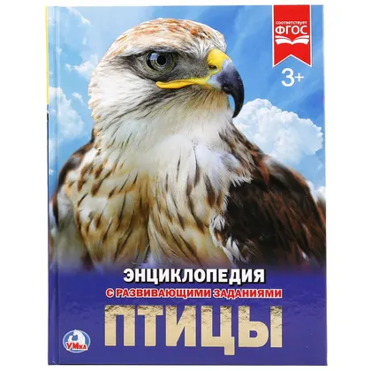 Энциклопедия «Птицы» с развивающими заданиями, А4, 48 стр., Умка