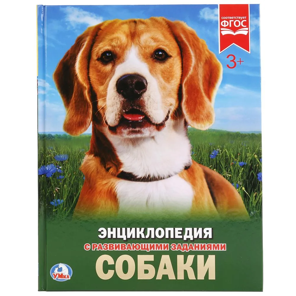 Энциклопедия «Собаки» с развивающими заданиями, А4, 48 стр., Умка