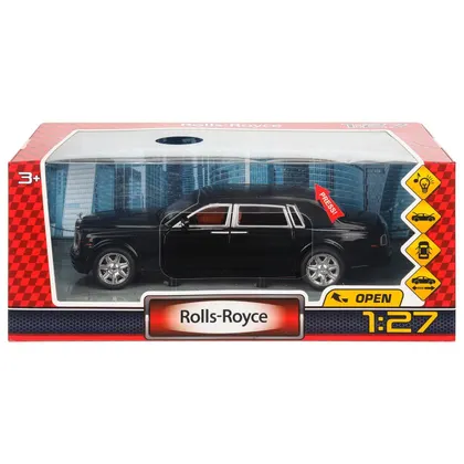 Машинка металлическая Rolls-Royce, 20 см, свет, звук, инерционная, Технопарк