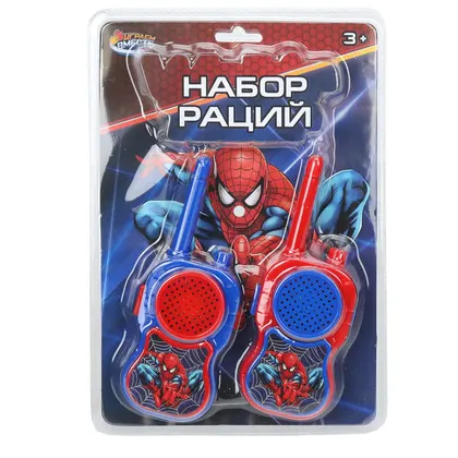 Набор раций Spider-Man, красный с синим