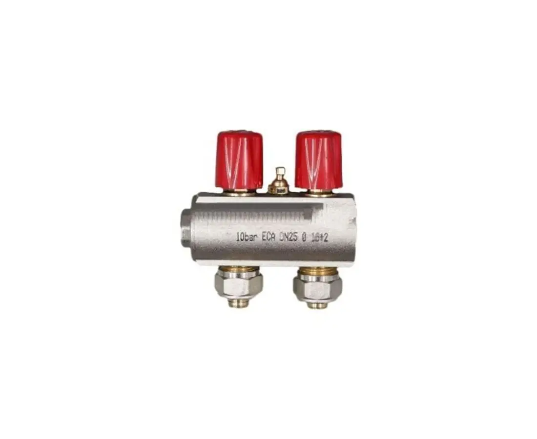 Коллектор ЭКА-1-1/2*2 красный