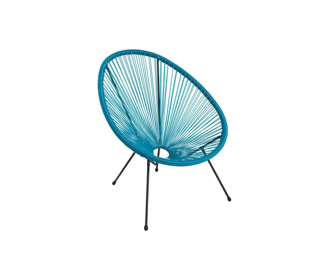 Стул из ротанга синий SC-093KD BLUE