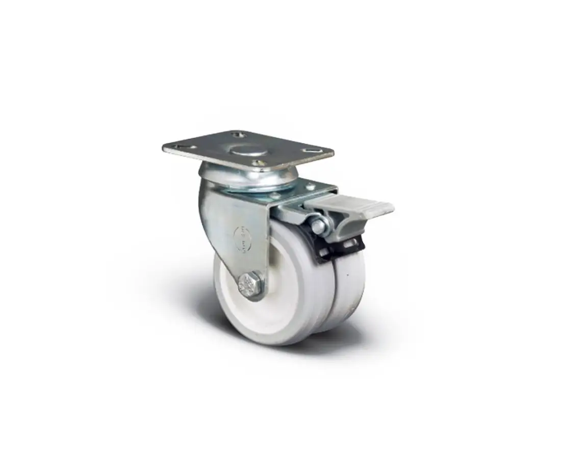 Ролик 55 кг. Ø50мм с тормозом, вращающийся ET01ZKC50F(40)