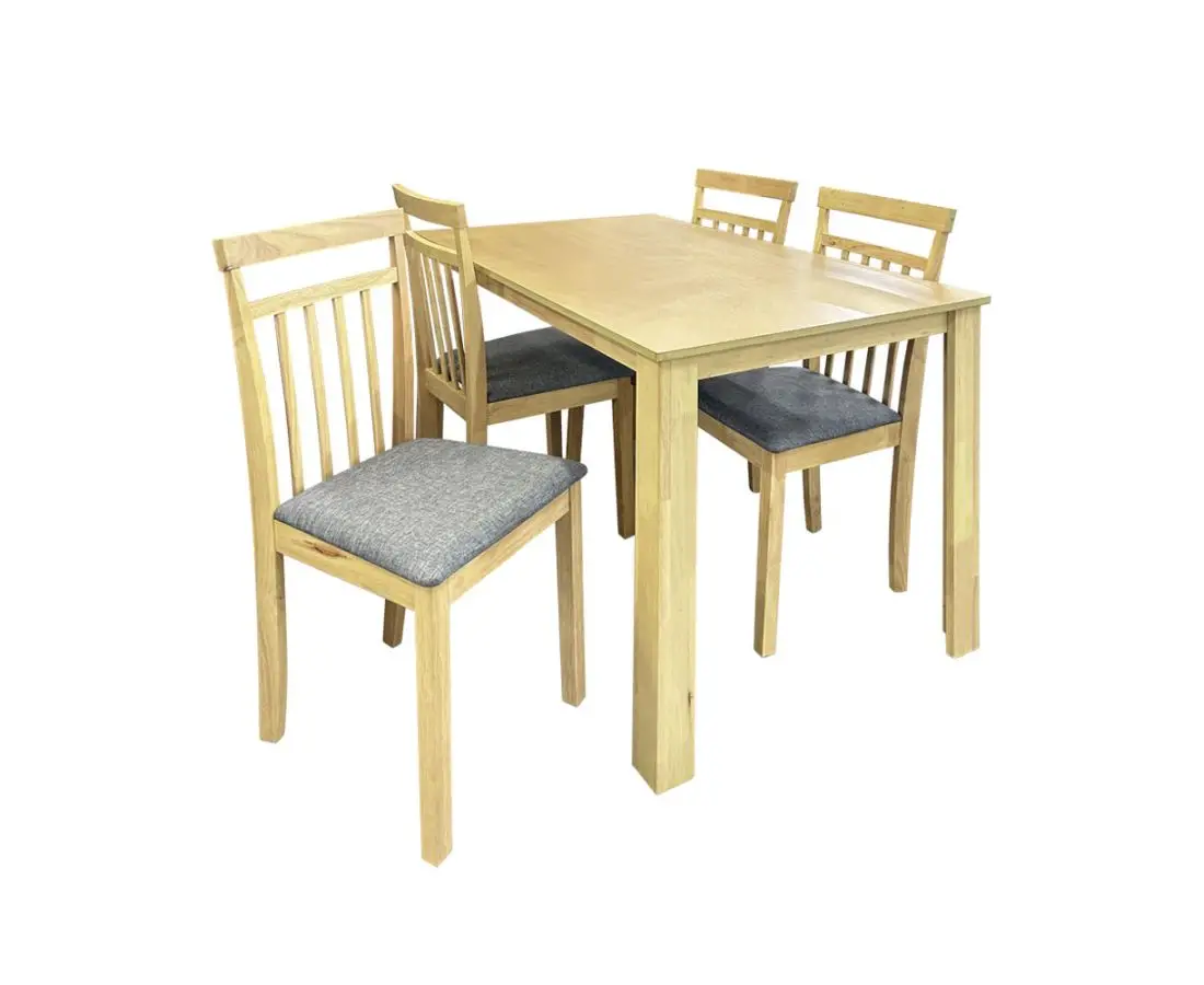 Стол с 4 стульями деревянный Kubic 1200 Х 750
