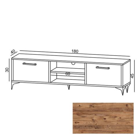 Стол под ТВ NOVA FLY176026 40x180x45 — фото 5