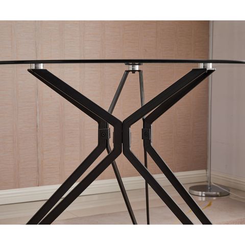 Стол со стеклянной поверхностью круглый XS-1287 110*75 — фото 4