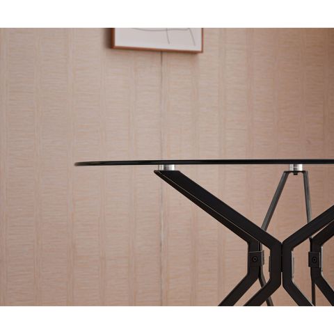 Стол со стеклянной поверхностью круглый XS-1287 110*75 — фото 5