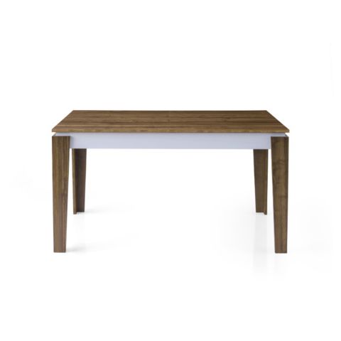 Стол раздвижной CU-2981 ОРЕХ-БЕЛЫЙ 140*80+35 — фото 3