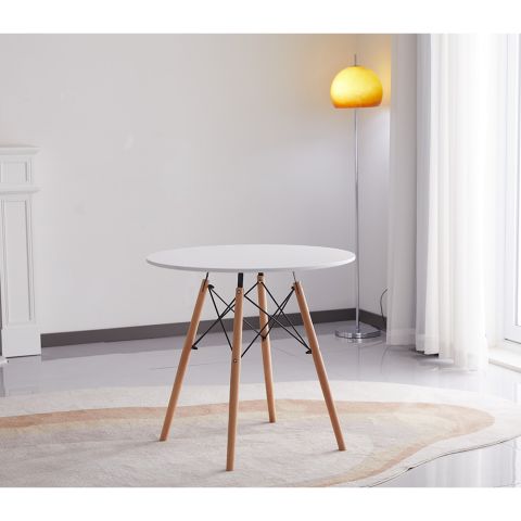 Стол для гостиной круглый XS-T6060 80*75 белый — фото 2