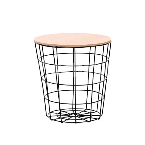 Журнальный столик 3 шт 39х31,5х41 цвет дерева, черный — фото 6