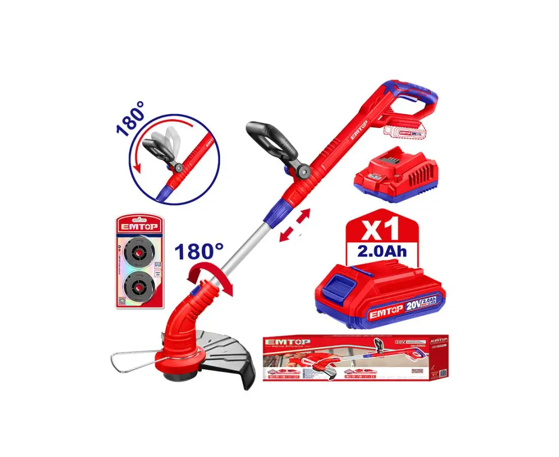 Газонокосилка литий-ионная 20В ELGT203011 EMTOP