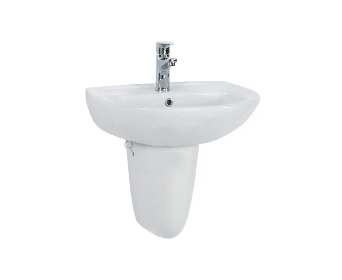 Раковина на коротком пьедестале ТП150 50 см