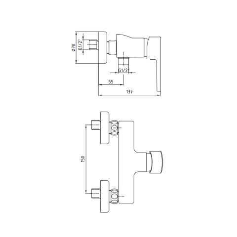 Смеситель для душа TOLOSA 102102367EX — фото 2