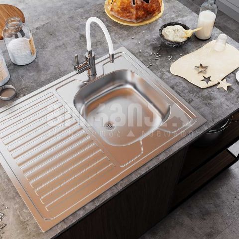 Смеситель для кухни белый ZUMBA BZA4W — фото 3