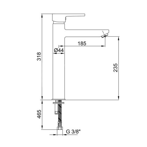 Смеситель для полотенец TOLOSA высокий 102108860GE1 — фото 2