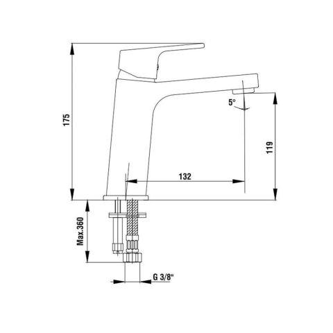 Смеситель для полотенец Tiera 102108989 — фото 2